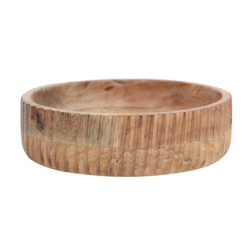 WOODEN LARGE SERVING BOWL