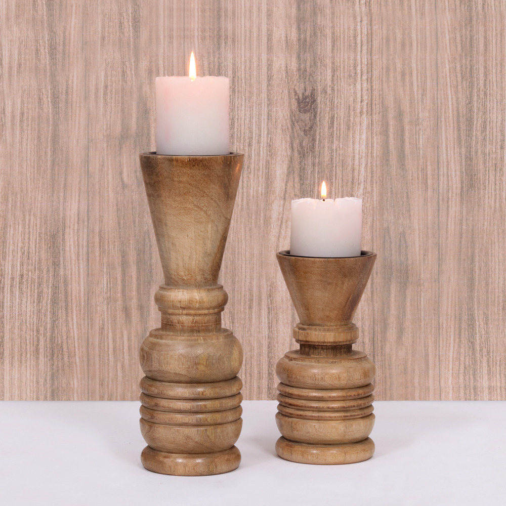 ARTISTE WOODEN CANDLE STAND
