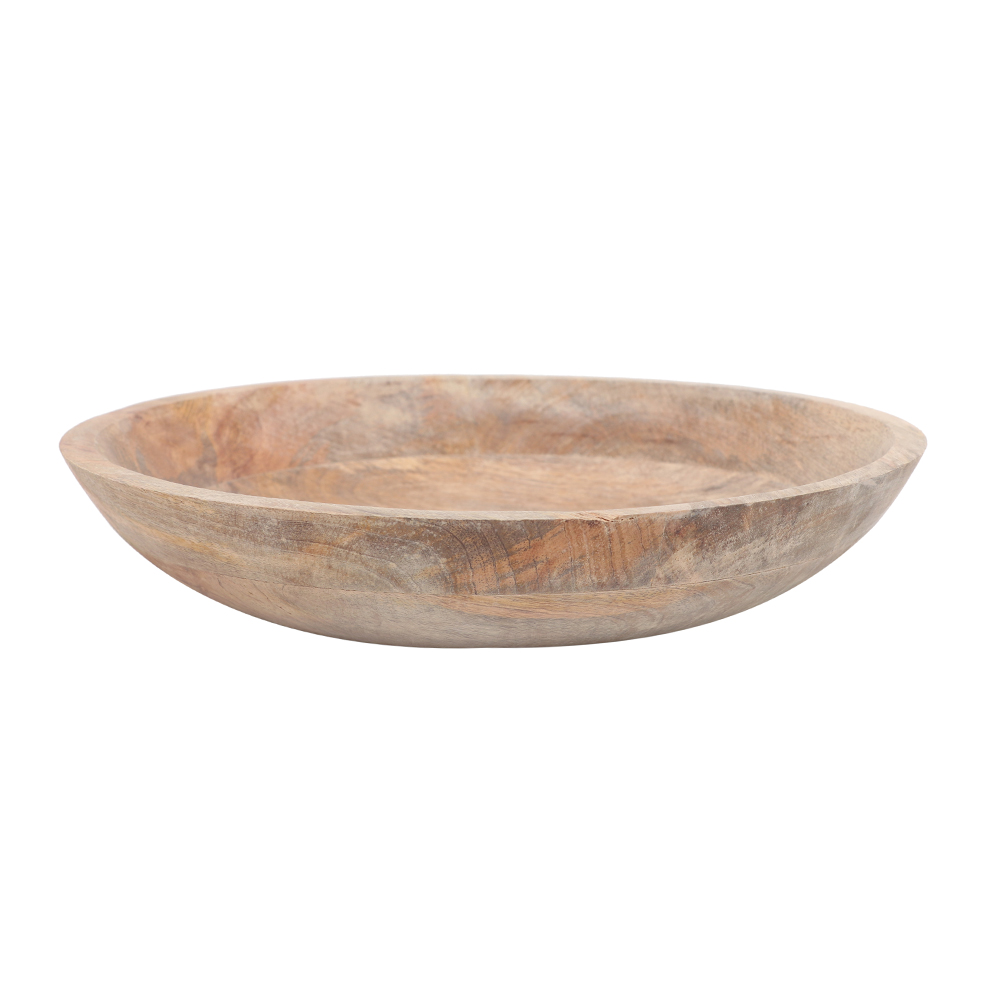 WOODEN ROUND BOWL