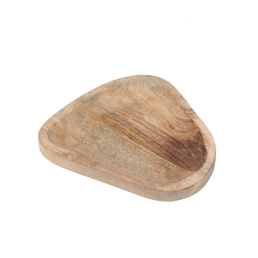 OVAL-SHAPED WOODEN TRAY