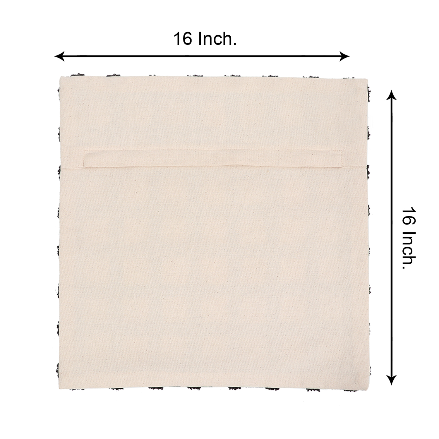 Textured Prints & Criss Cross Plaid Design Cushions Covers 16X16 Inch