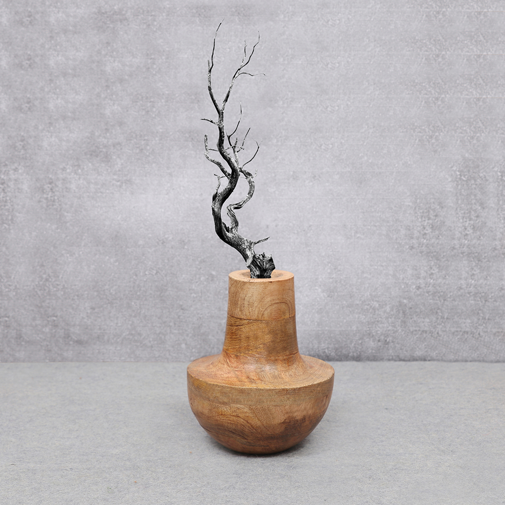 WOODEN VASE