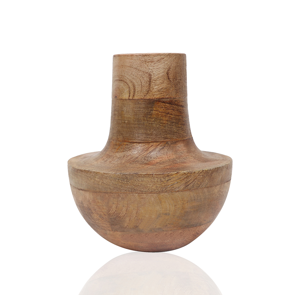 WOODEN VASE