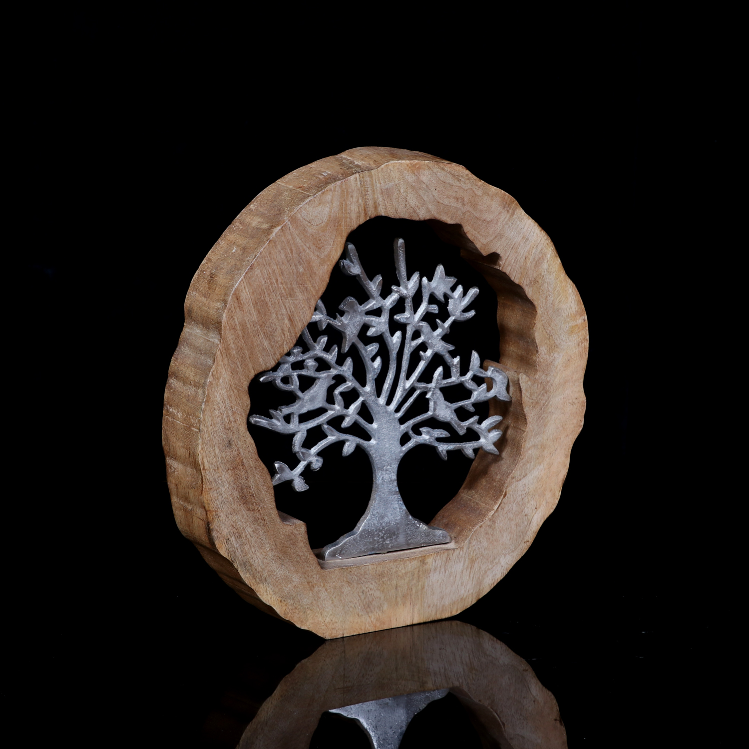 Aluminium Tree In Wooden Ring