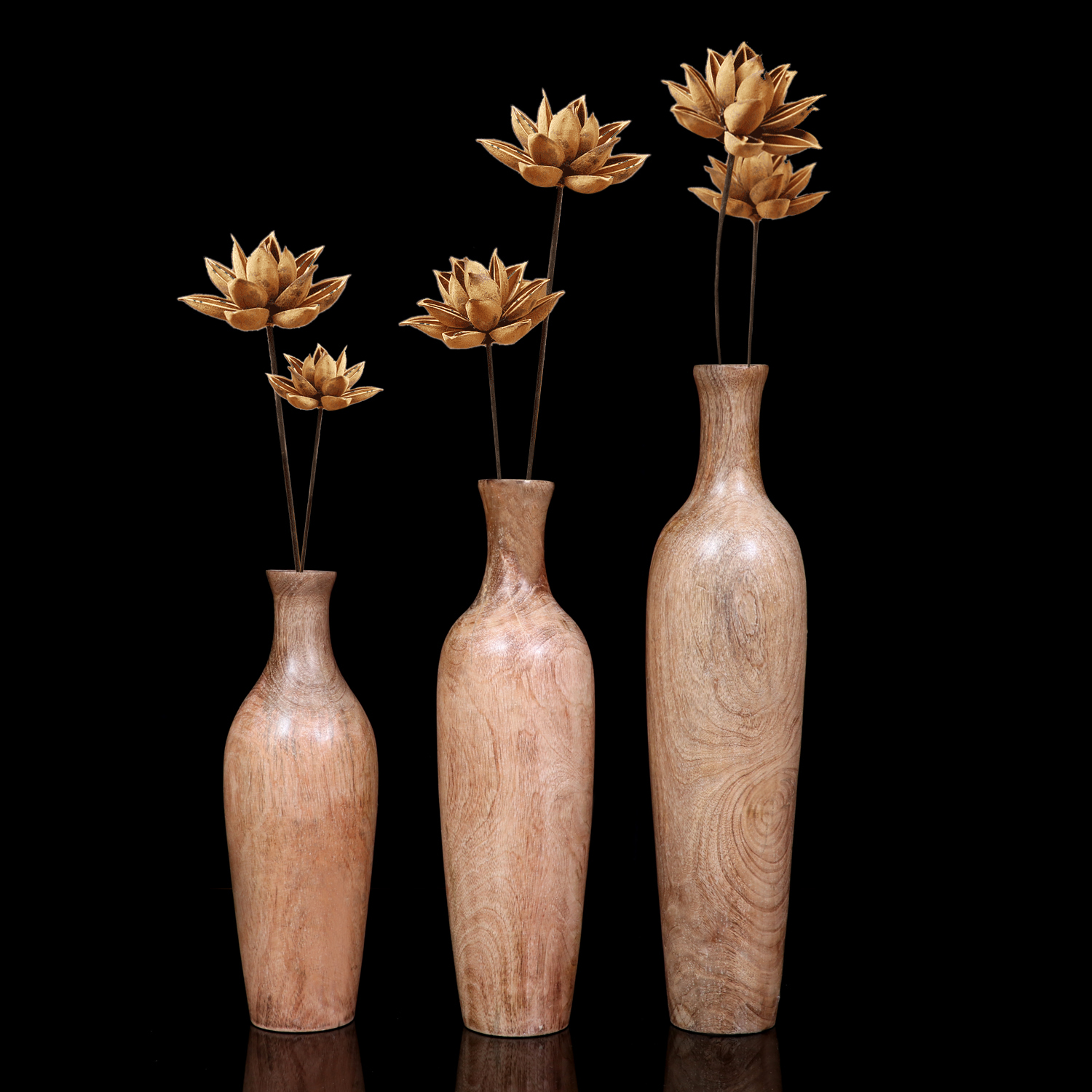 Decor  wooden vase