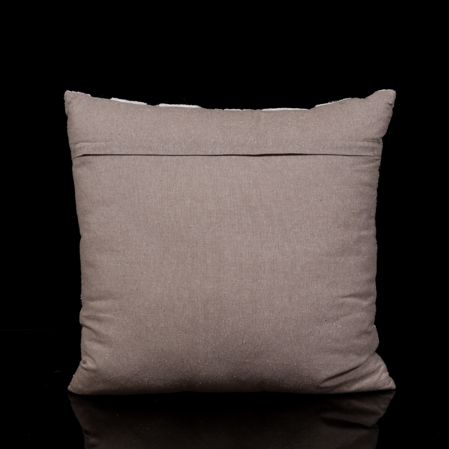 TEXTURED DAMASK DESIGN  EMBROIDERED PILLOW