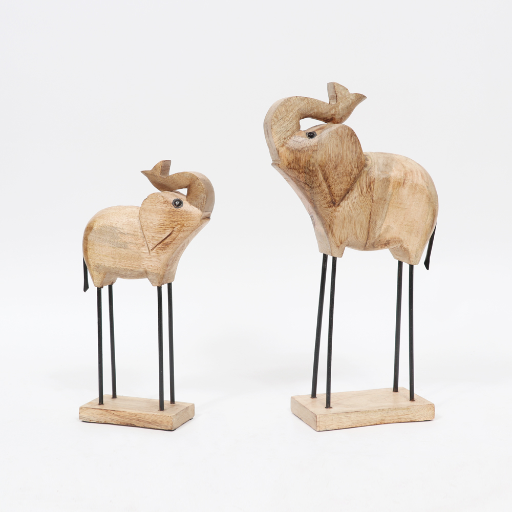 WOODEN DECO ELEPHANT